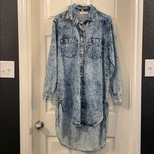 Denim shirt dress